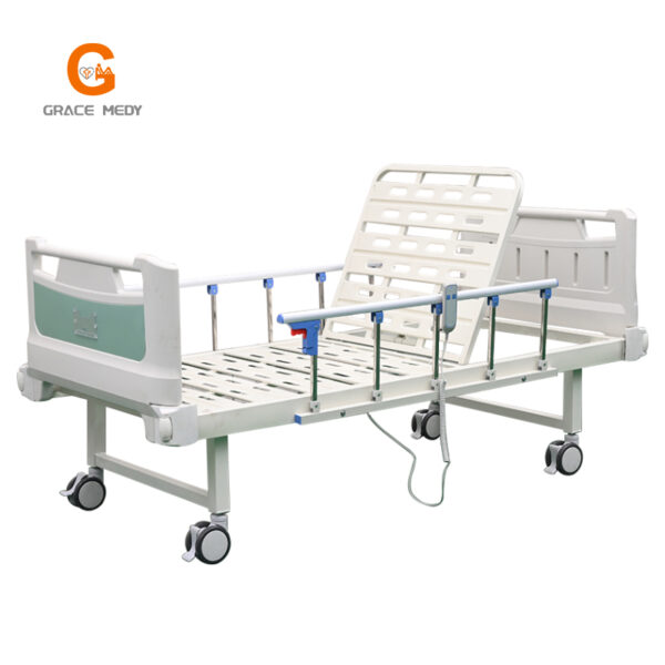 electric hospital bed with backrest
