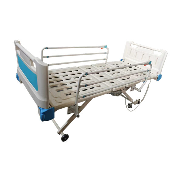 hospital bed with guardrail
