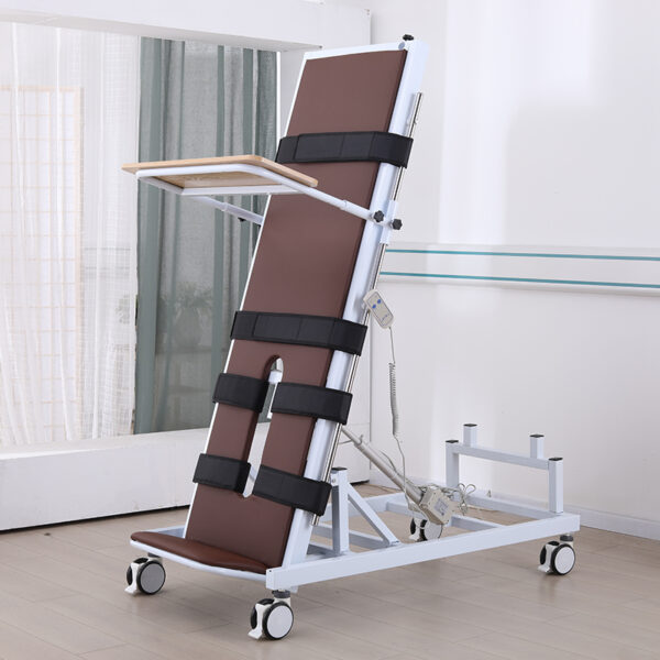 Electric standing hospital bed