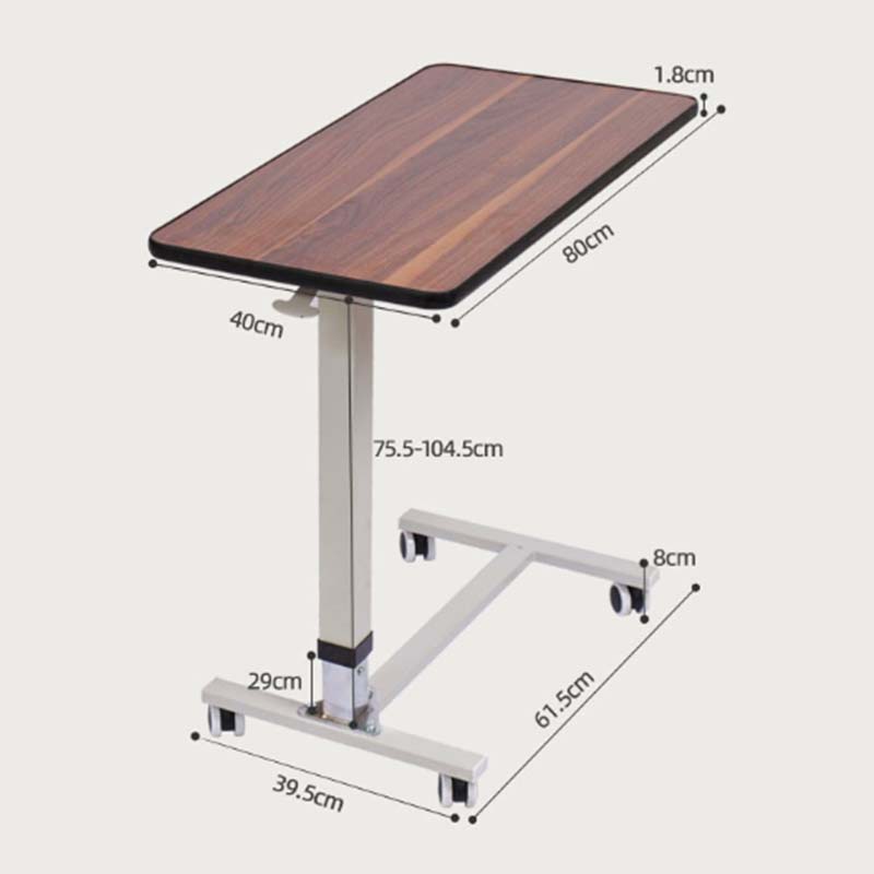 medical overbed table specification