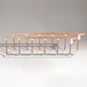 wooden color guardrail