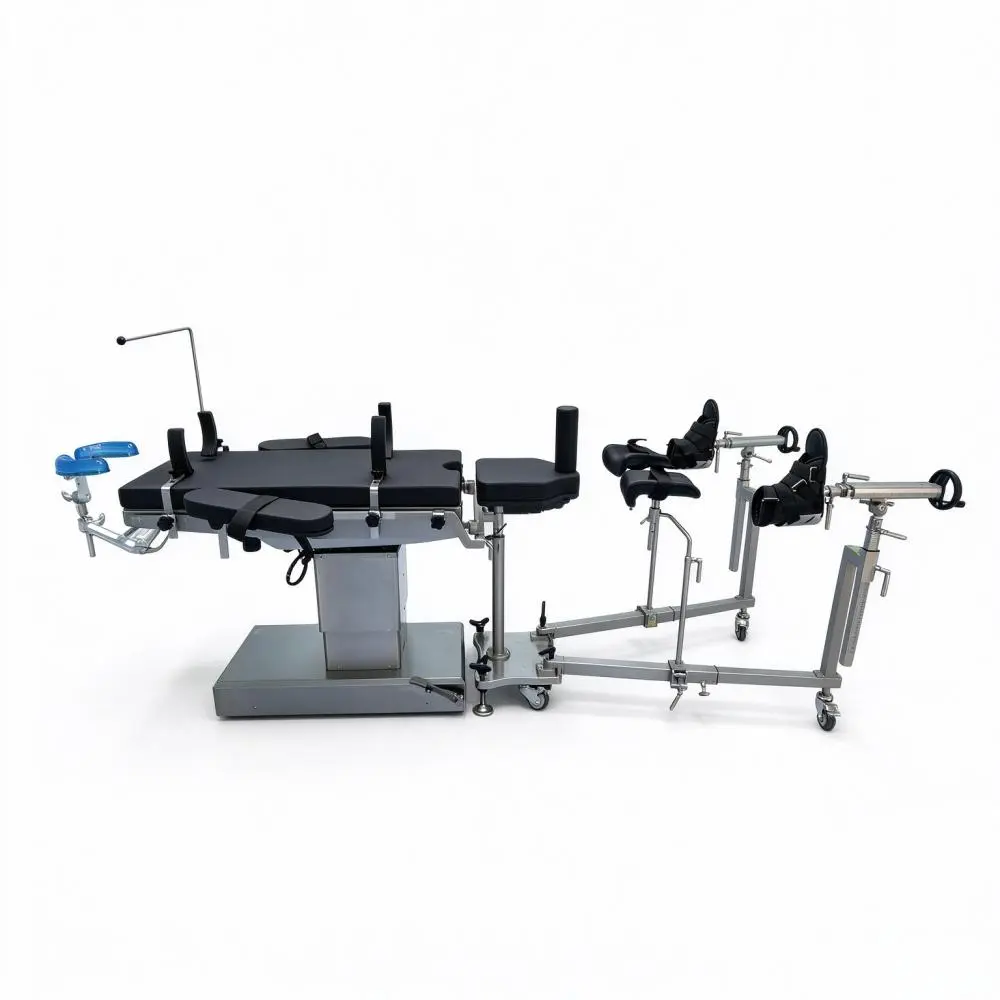 Orthopedic traction frame for operating tables