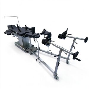 orthopedic operating table with traction frame